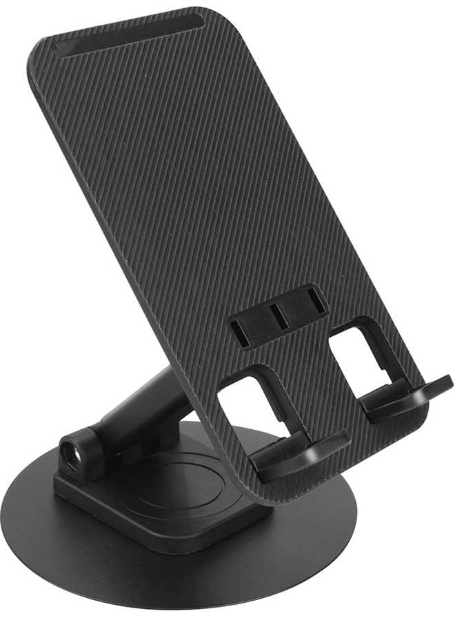 Tersely Universal 360 Rotating Cell Phone Stand, Fully Adjustable Foldable Desktop Phone Holder Cradle Desktop Dock, Thick Case Friendly, Compatible with iPhone 17/16/15/14 Series iPad Xiaomi Huawei S